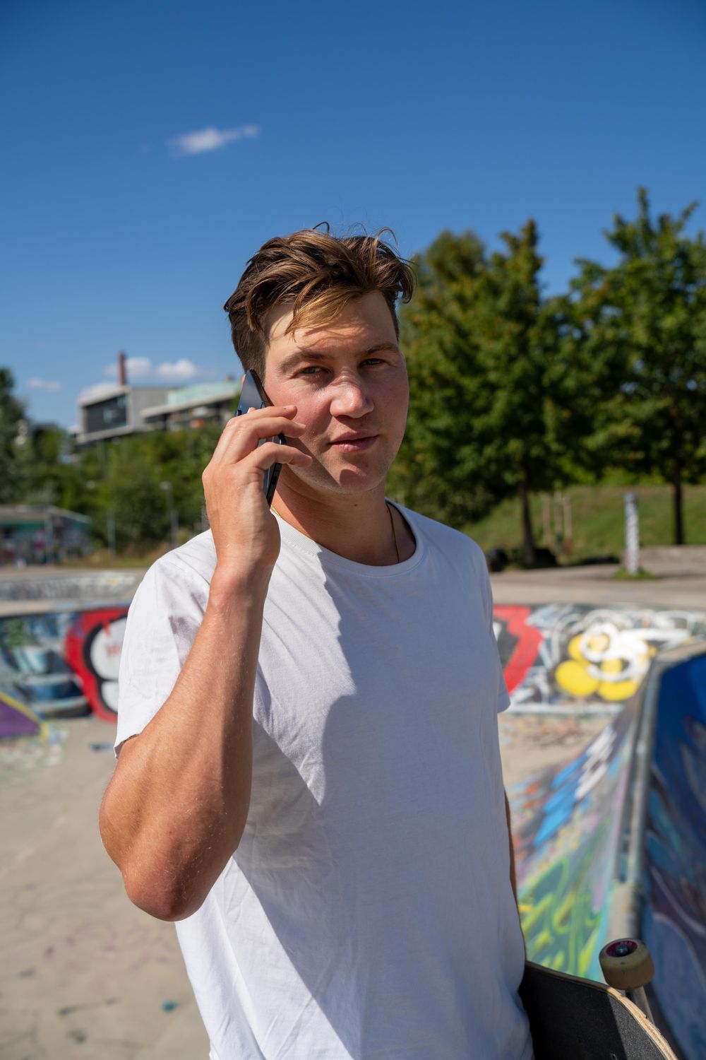 David Hablützel am Telefon